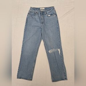 abercrombie and fitch the vintage straight high rise